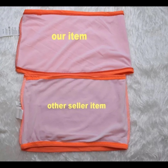 Bandeau Bikini High Waisted RED - Picture 8 of 8